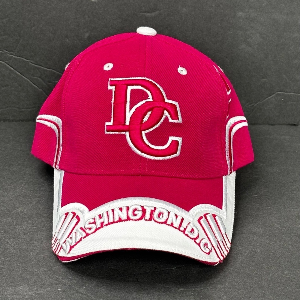 Washington DC Baseball Cap Fushia Pink & White Brand New